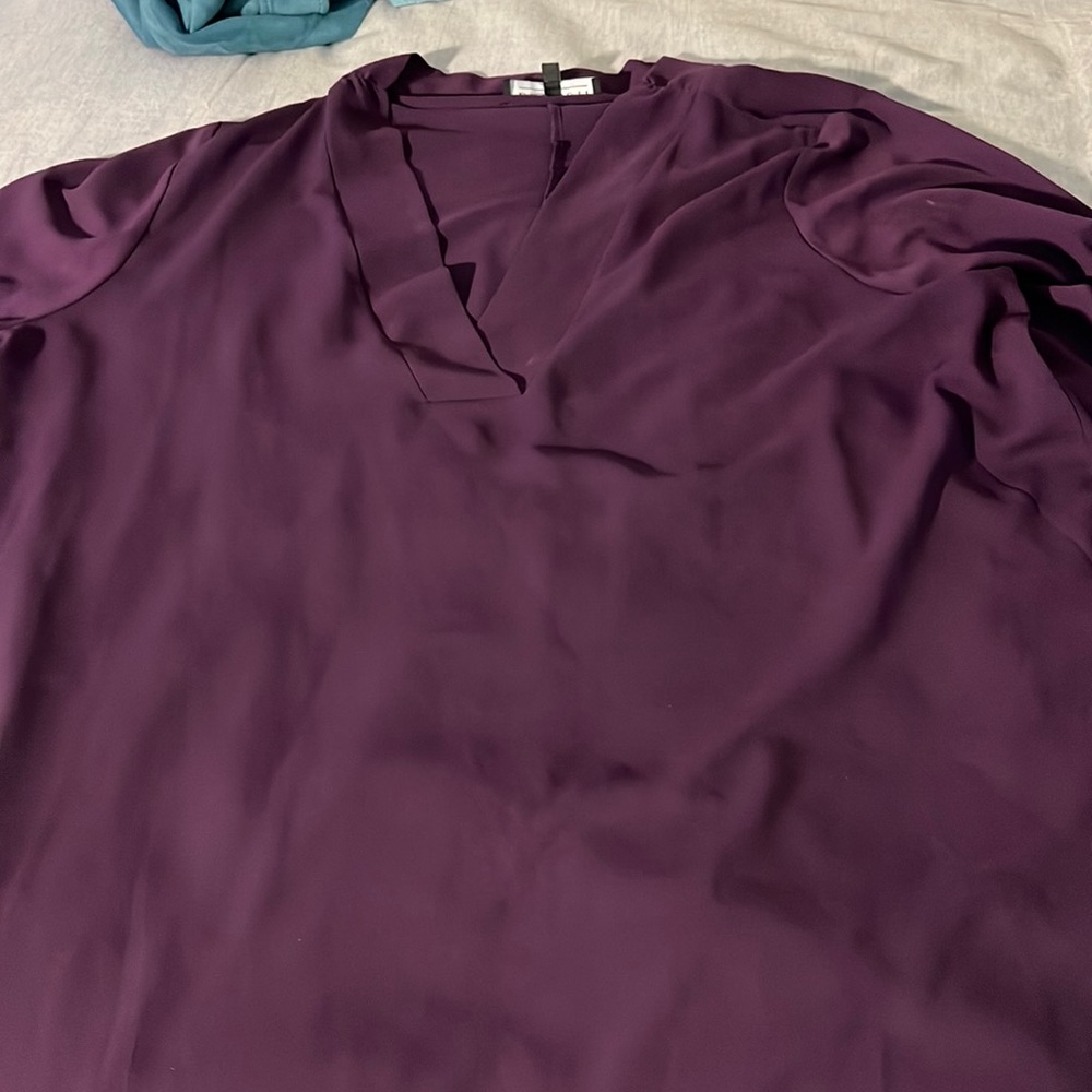 Size 20 Eloquii purple long tunic too